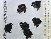 齐白石《七鸡图》