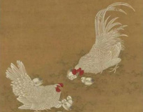 明·朱瞻基《画子母鸡图》