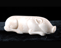 西汉白玉猪