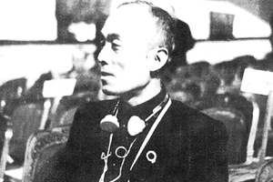 1958年季羡林先生在塔什干亚非作家会议上